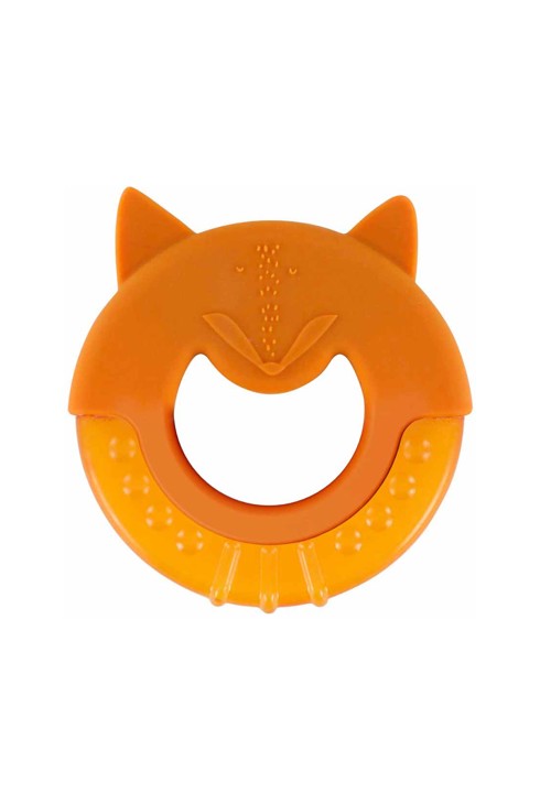 Hochet de dentition réfrigérant renard orange 1