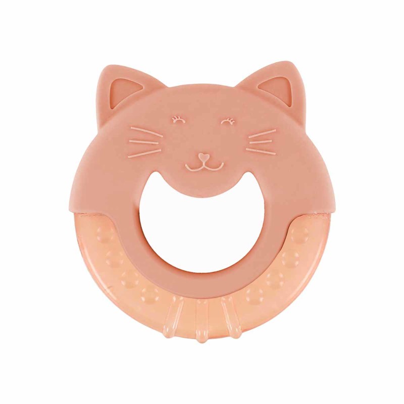 Trixie - Hochet de dentition réfrigérant chat rose - Dès la naissance