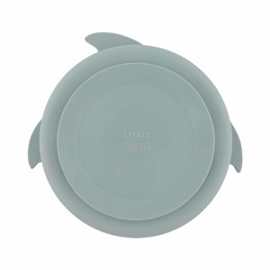 Assiette compatimentée ventousable en silicone requin