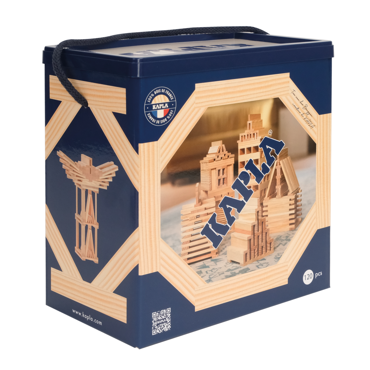 Baril 120 pièces nature Kapla