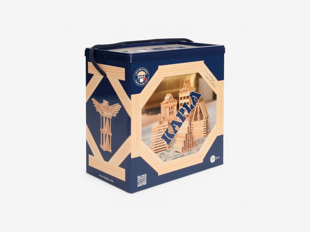 Baril 120 pièces nature Kapla 1