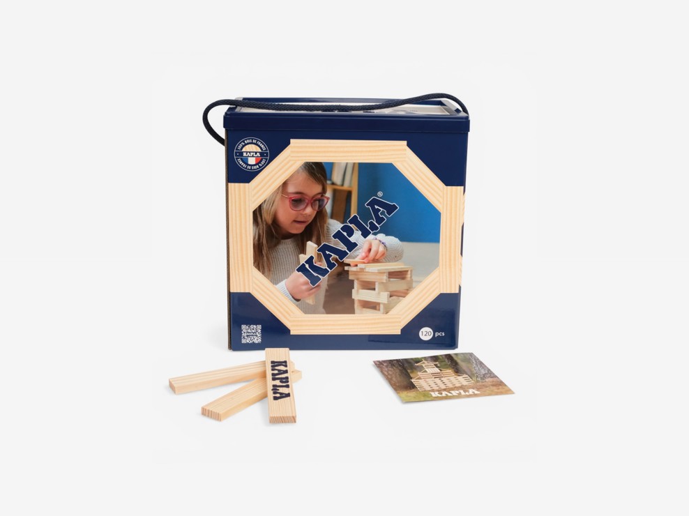 Baril 120 pièces nature Kapla 2