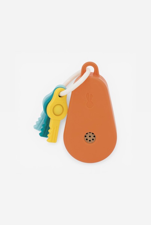 Trousseau de clés sonores en bois et silicone 2