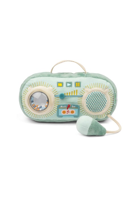 Radio sonore en tissu Joe verte Lilliputiens 1