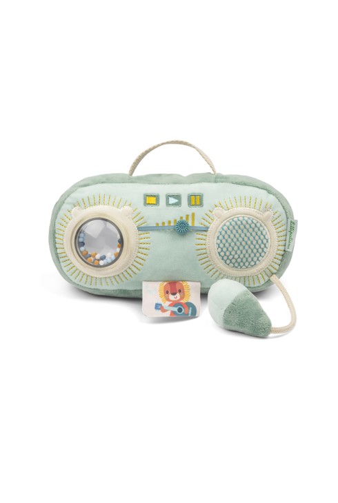 Radio sonore en tissu Joe verte Lilliputiens 2