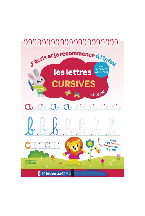 Livre Les lettres cursives J'écris et recommence à l'infini 1