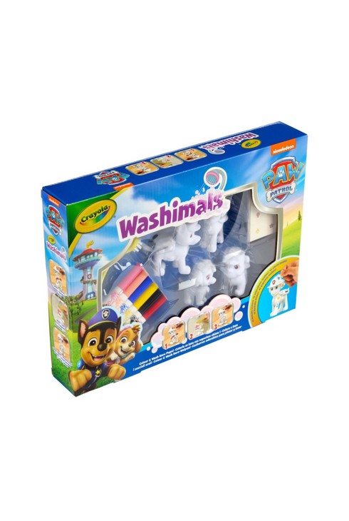 Mes 4 animaux à colorier Washimals Pat' Patrouille Crayola 1