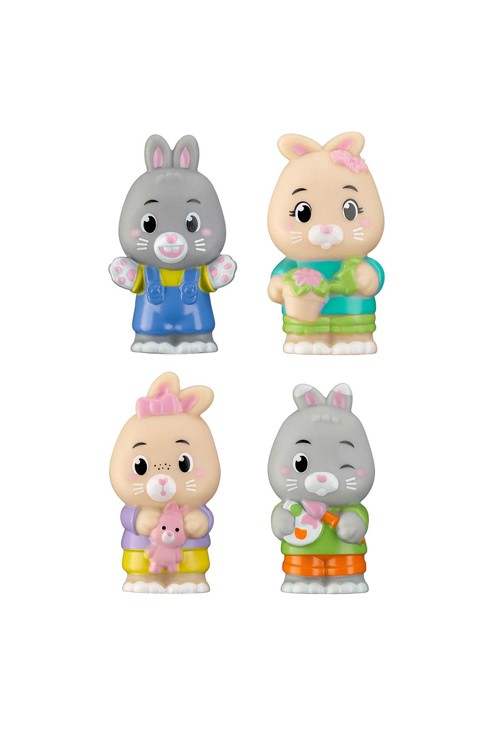 Set 4 personnages Famille Lapin 1