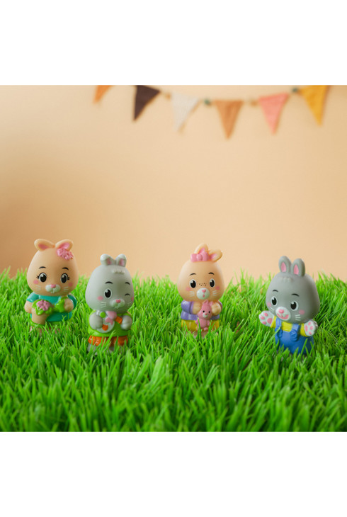 Set 4 personnages Famille Lapin 2