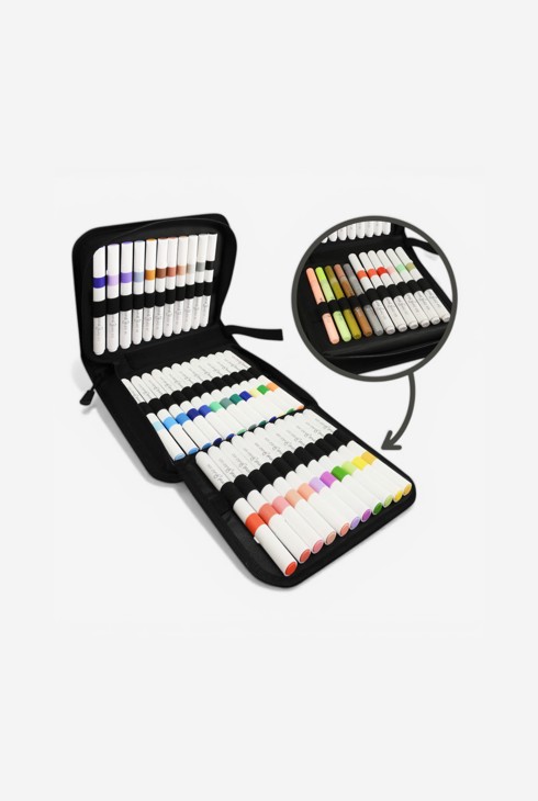 Trousse de 45 feutres acryliques Buki 2