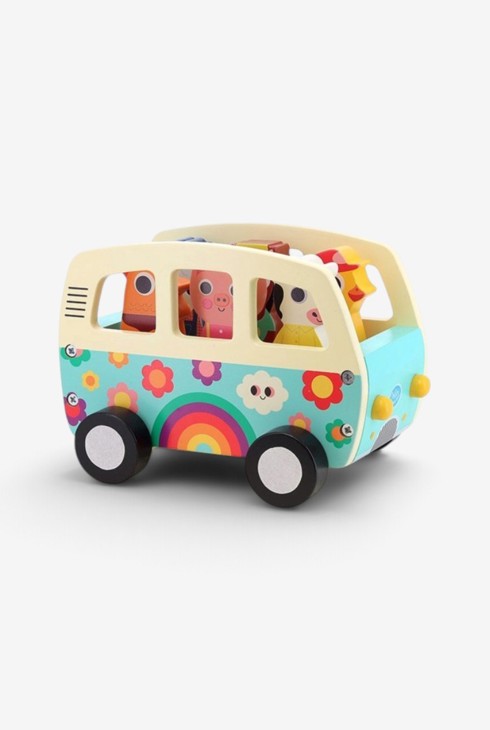 Van sonore animaux en bois Vilac 1