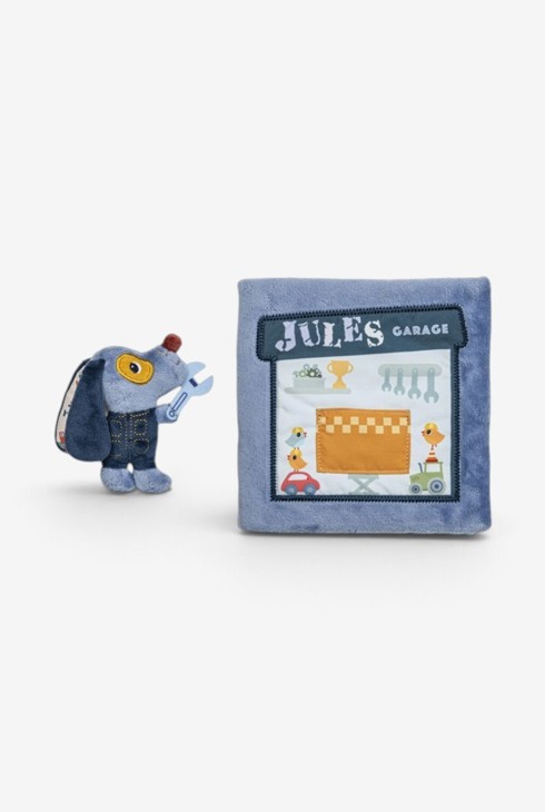 Livre d'activités en tissu Jules garage Lilliputiens 2