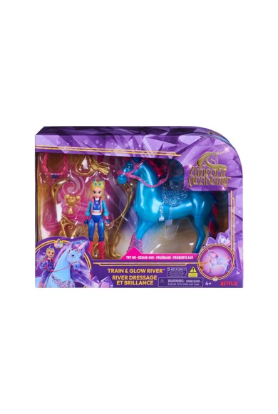 Unicorn Academy, Coffret Valentina & Cinder Power of Friendship, selle et 2 accessoires de pouvoir translucides, poupées et licornes pour filles à partir de 4 ans Unicorn Academy, Coffret Valentina & Cinder Power of Friendship, selle et 2 accessoires de pouvoir translucides, poupées et licornes pour filles à partir de 4 ans