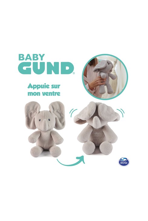 Peluche Cache Cache Flappy l'éléphant Gund 2