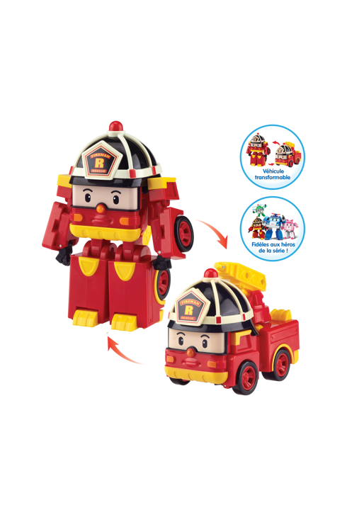 Véhicule transformable 2 en 1 Roy le pompier Robocar 1