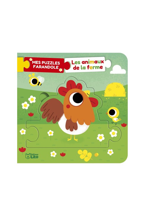 Livre Mes puzzles farandole les animaux de la ferme 1