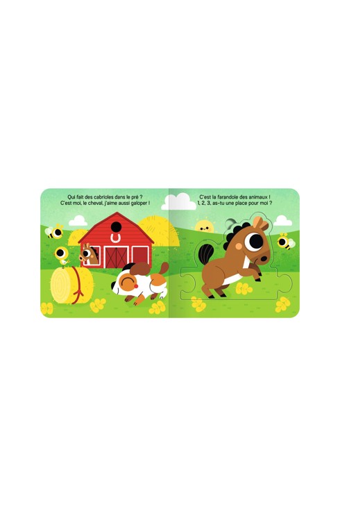 Livre Mes puzzles farandole les animaux de la ferme