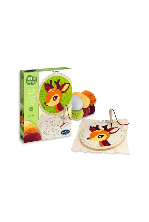 Kit punch needle petit cerf 2