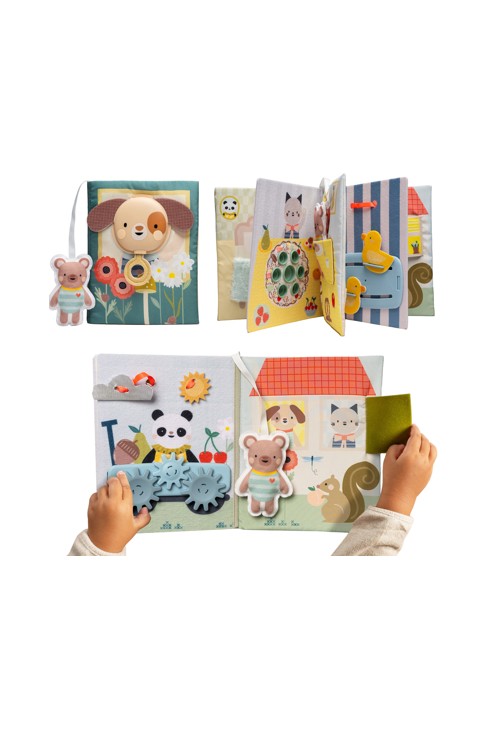 Livre d’activités en tissu busy book ma journée TAF TOYS 2