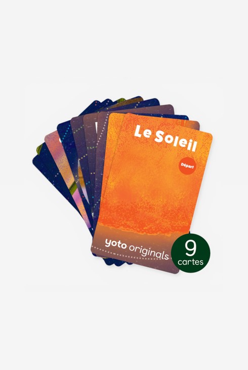 Carte histoire audio YOTO, Le système solaire 9 cartes 1