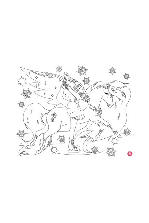 Carnet créatif, Licornes de rêve Magie des patineuses 2
