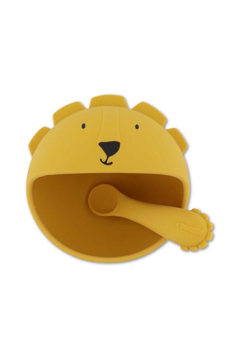 Premier set repas bébé assiette et cuillère, Mr lion 2