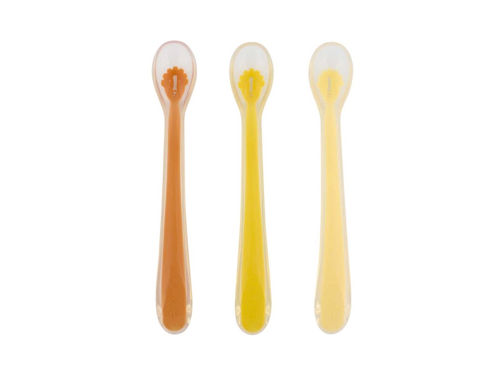 Pack de 3 cuillères d'alimentation pour bébé, Mr lion 1