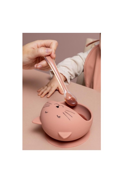 Pack de 3 cuillères d'alimentation pour bébé, Mr chat 2