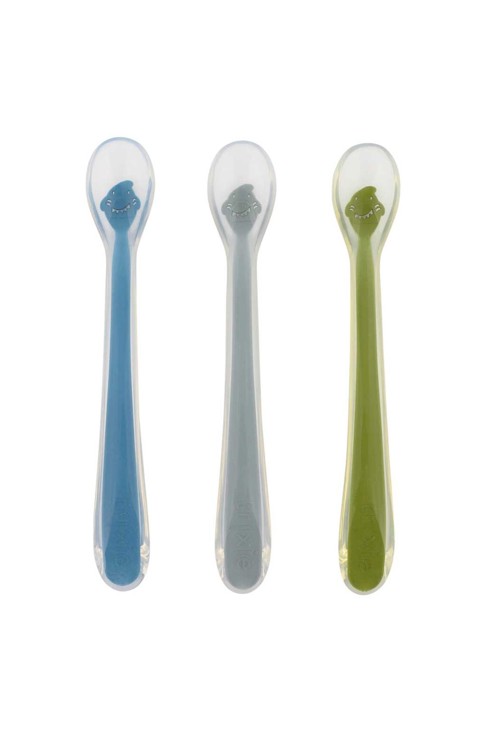 Pack de 3 cuillères d'alimentation pour bébé, Mr requin 1