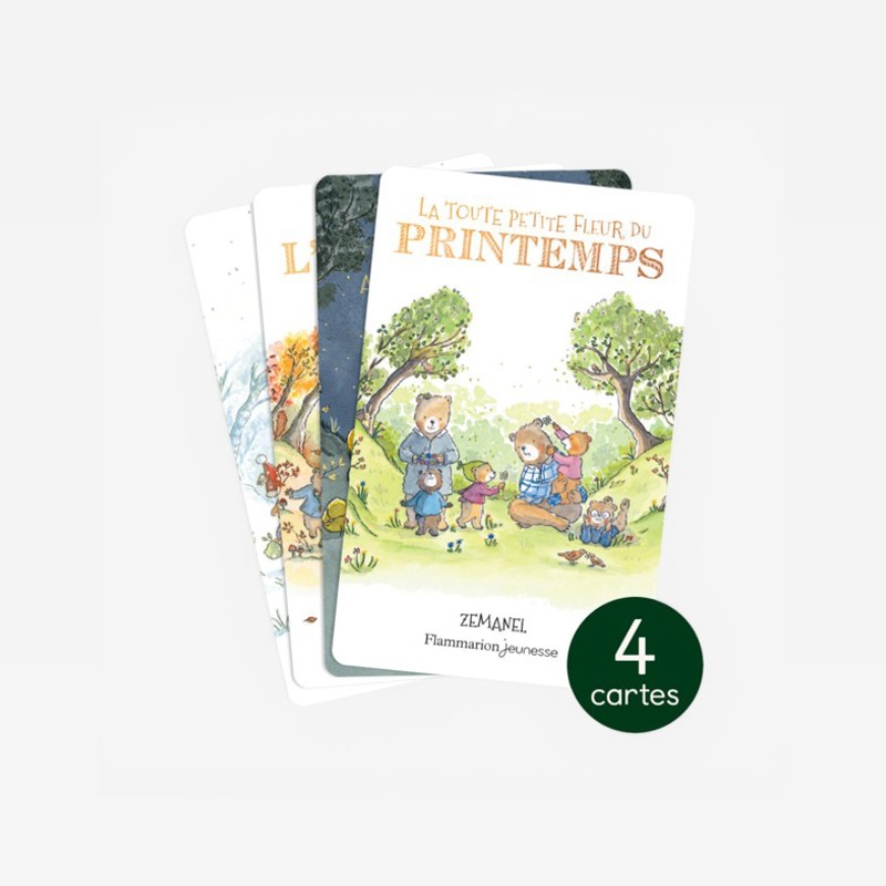 Carte histoire audio YOTO, Les quatre saisons de la famille ours