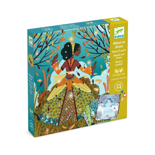 Pochette métal et strass Des robes couleurs du temps, Djeco