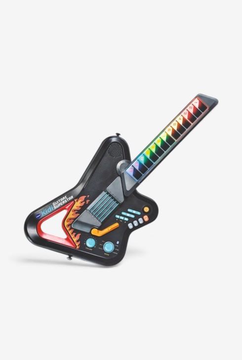 Kidiguitare graue und orange E-Gitarre 1