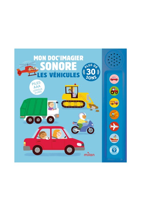 Livre Mon doc imagier sonore, les véhicules 1