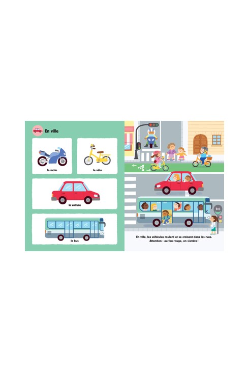 Livre Mon doc imagier sonore, les véhicules 2
