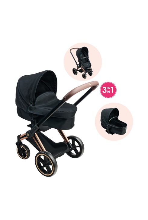 Landau 3 en 1 Cybex Priam Noir pour poupon 36 / 42 cm 1