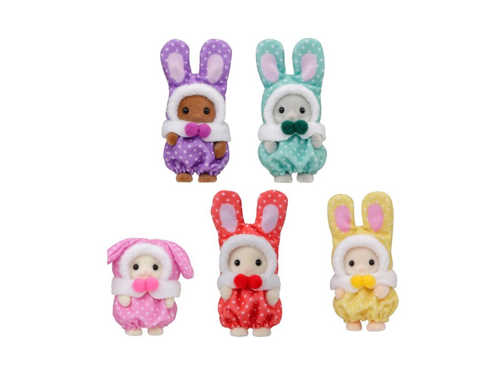 5924 Sachet Les bébés en costume de lapins colorés, Sylvanian 1