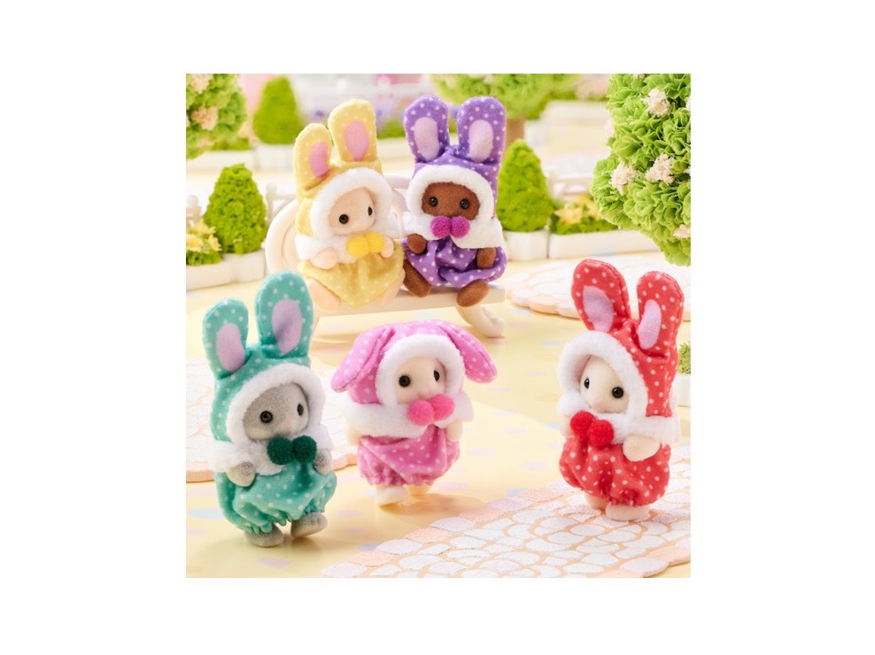 5924 Sachet Les bébés en costume de lapins colorés, Sylvanian 2