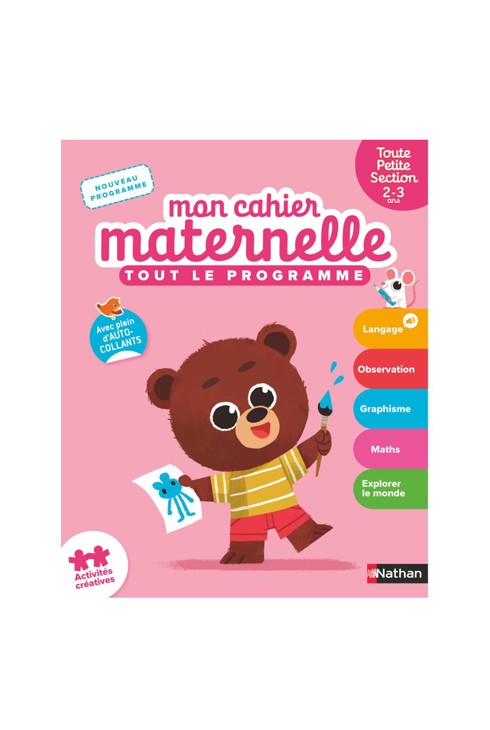 Livre Toute petite section Mon cahier maternelle 1
