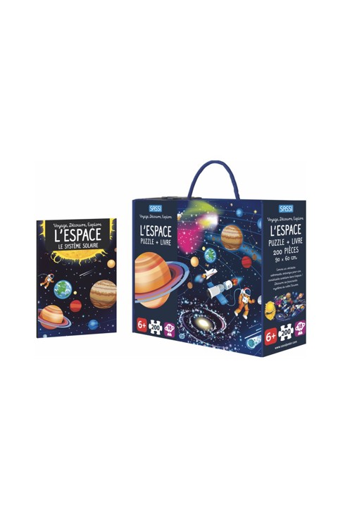 Puzzle et livre l'Espace Coffret Découverte Sassi 1