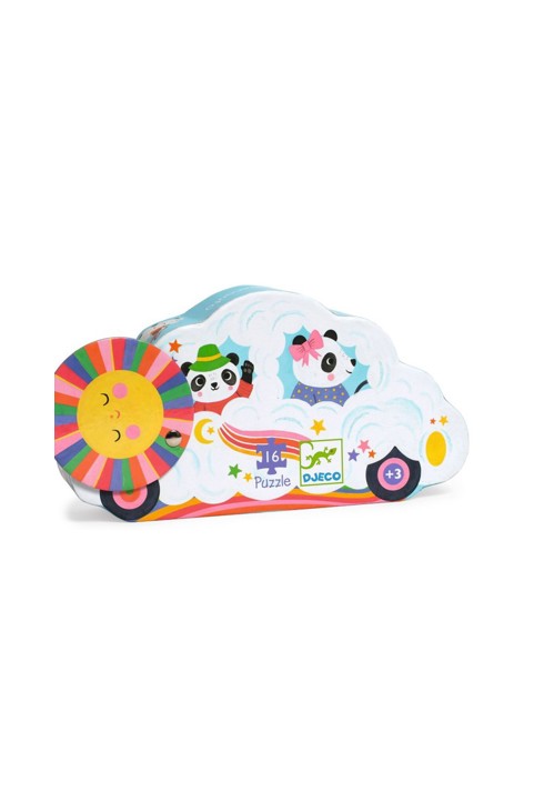 Puzzle Voiture nuage 16 pièces, Djeco 1