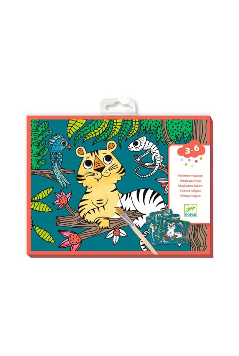Peinture magique à révéler : Dans la jungle, Djeco 1