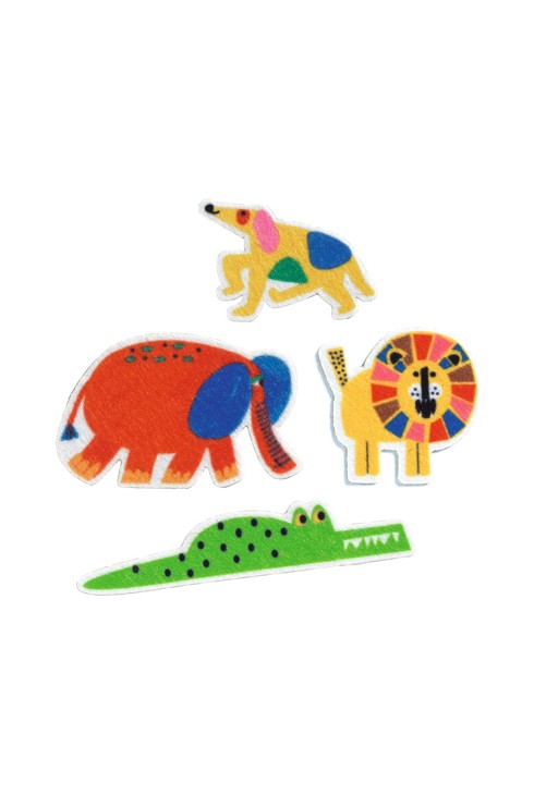 60 gommettes en feutrine Animaux, Djeco 2