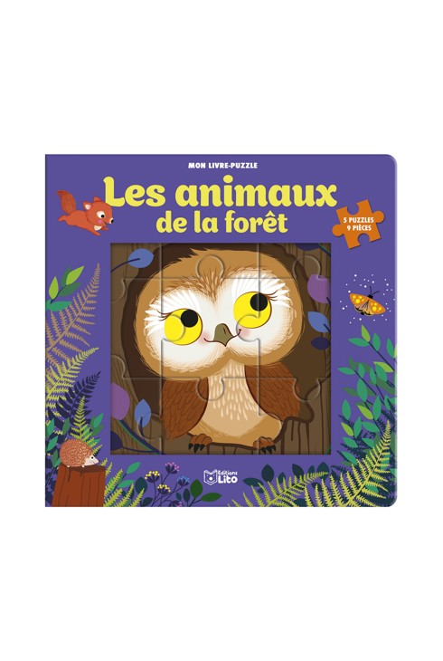Livre Puzzle 9P Les animaux de la forêt 1