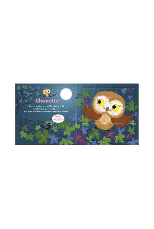 Livre Puzzle 9P Les animaux de la forêt 2