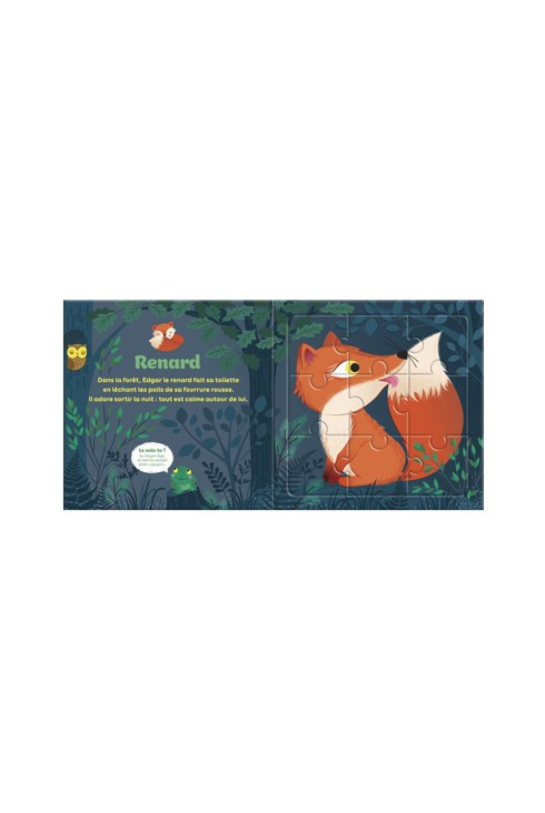 Livre Puzzle 9P Les animaux de la forêt