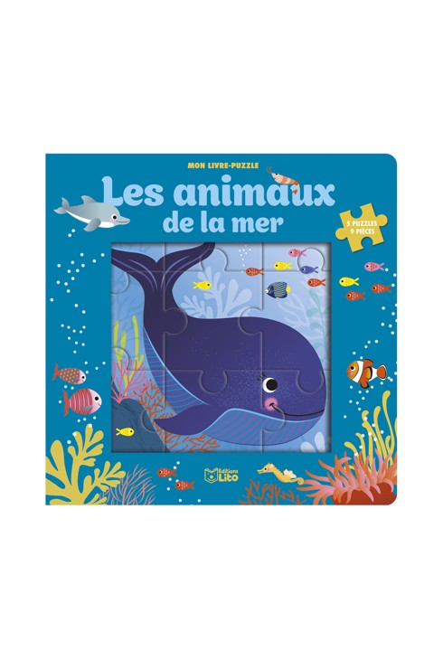 Livre Puzzle 9P Les animaux de la mer 1