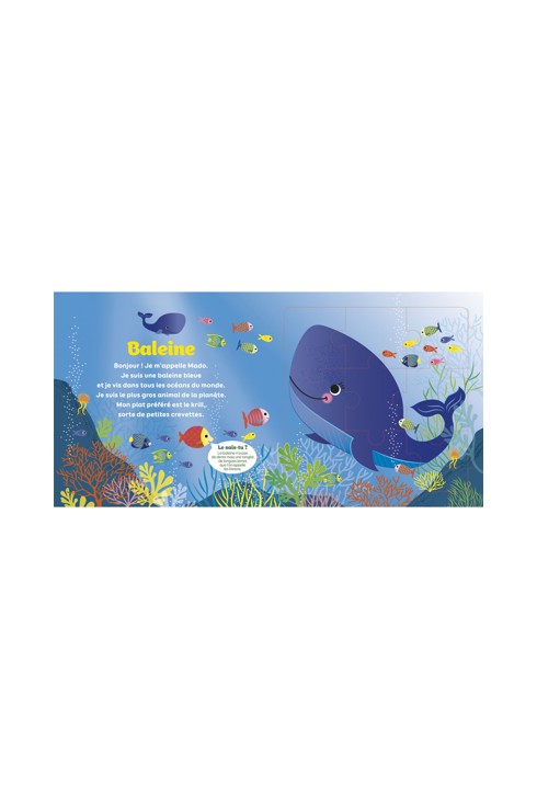 Livre Puzzle 9P Les animaux de la mer 2