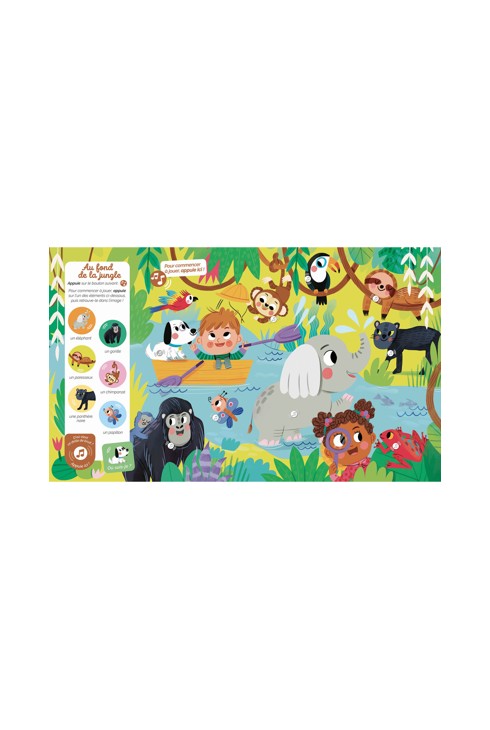 Livre Cherche et trouve des tout petits sonore, à l'aventure ! 2
