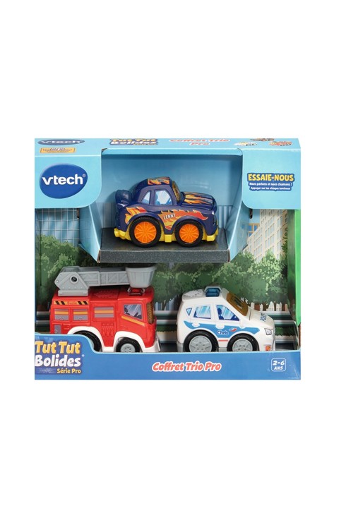 Vtech Coffret Trio voitures série Pro 2