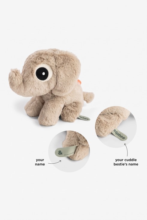 Peluche câlin Elphée sable 2